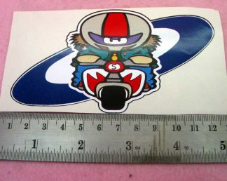 ERNEST ON SCOOTER STICKER APPROX 12X6.5CMM