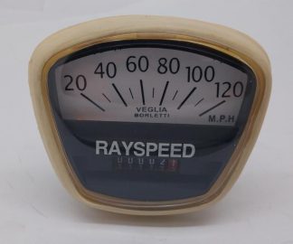 120 MPH SPEEDO RAYSPEED FACE GP / SX PLASTIC BACK INDIAN SPEEDO CABLE M10X1