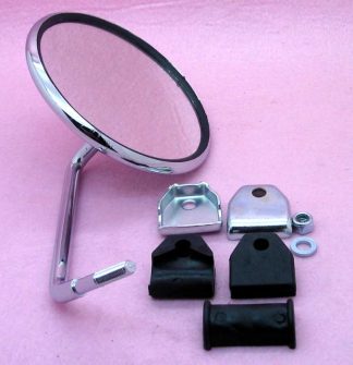 LEGSHIELD MIRROR ROUND FOR LAMBRETTA AND VESPA