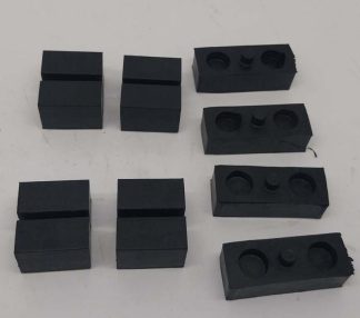 TANK RUBBER SET LI BUFFERS BLACK KIT