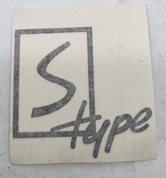 S TYPE GRAPHIC STICKER BLACK IN BOX