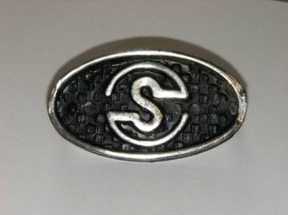'S' HORNCASTING BADGE (BLACK PLASTIC)