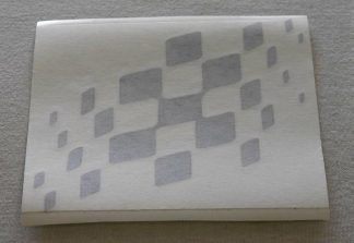 CHECKERED FLAG GP LEGSHIELD GRAPHIC STICKER