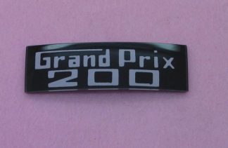 GRAND PRIX 200 LEGSHIELD BADGE PLASTIC