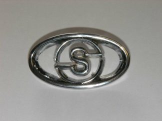 'S' HORNCASTING BADGE (METAL CHROME)