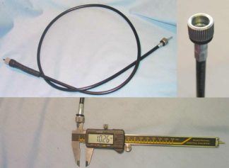 ITALIAN BLACK SPEEDO CABLE (SIP SPEEDO)