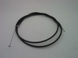 EXTRA LONG THROTTLE CABLE BLACK (AMAL DELLORTO) WITH TRUNNION AT PULLEY END