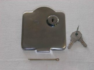 GP METAL PETROL FLAP (CHROME) WITH LOCK