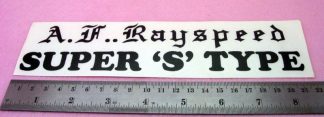 'AF RAYSPEED SUPER 'S' TYPE' PANEL GRAPHIC BLACK (PAIR)