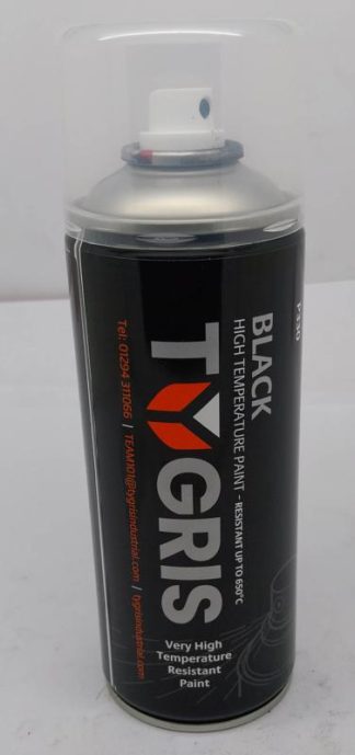 HIGH TEMPERATURE EXHAUST PAINT SATIN BLACK P330 TYGRIS SPRAY EXHAUST HEAT RESISTANT