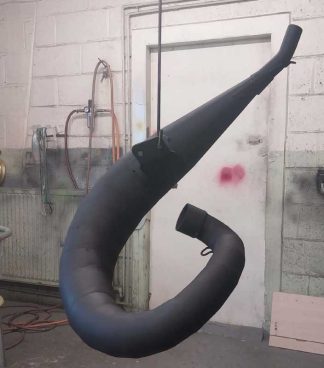 SPRAY EXHAUST WITH HIGH TEMPERATURE EXHAUST PAINT SATIN BLACK HEAT RESISTANT