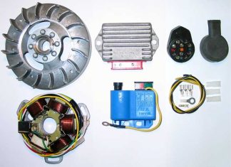GP AF ELECTRONIC KIT WITH LIGHTENED FLYWHEEL, 12V AC (COMPLETE) (READSPEED STATOR)