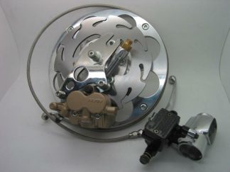 HYDRAULIC OUTBOARD DISC BRAKE KIT INC. INDIAN SWITCH HOUSING (BILLET STYLE) DRUM LINKS