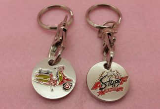 TROLLEY TOKEN - LOGO AND SCOOTER KEY FOB 'S' TYPE 50TH ANNIVERSARY