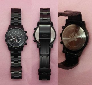 'S' TYPE CHRONOGRAPH WATCH BLACK METAL BK4-SS