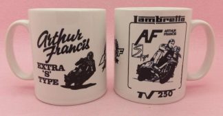 MUG BLACK AND WHITE ARTHUR FRANCIS 'S' TYPE 50TH ANNIVERSARY