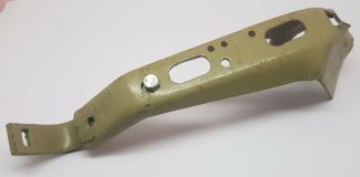 REAR FRAME FOOTBOARD SUPPORT ARM, PART OF REAR FRAME RIGHT HAND SIDE (SAT ON BIKE)