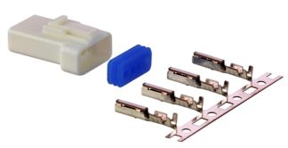 4 PIN WHITE SIP PLUG MALE FOR SPEEDO BLACK BOX POWERPACK 10170300