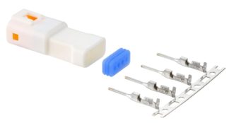 4 PIN WHITE SIP PLUG FEMALE FOR SIP SPEEDO BLACK BOX POWER PACK 10170310