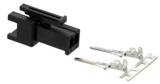 2 PIN BLACK SIP PLUG FEMALE FOR SIP SPEEDO BUTTON 10170410