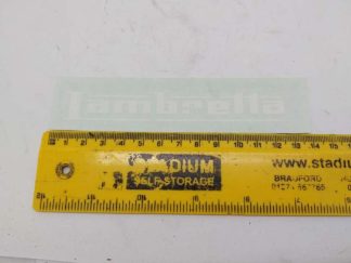 LAMBRETTA GRAPHIC WHITE LEGSHIELD APPROX 140MM STICKER