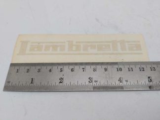 LAMBRETTA GRAPHIC GOLD LEGSHIELD STICKER APPROX 130MM