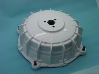 REAR HUB IN WHITE COMPLETE WITH CONE AND STUDS UNI