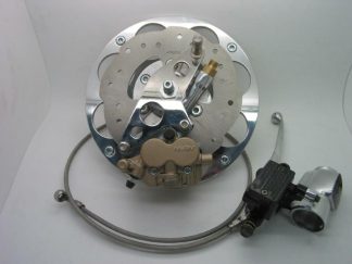 HYDRAULIC OUTBOARD DISC BRAKE KIT INC. INDIAN SWITCH HOUSING (BILLET STYLE) DISC LINKS