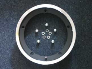 VESPA TUBELESS ALUMINIUM RIM SIP 2.50 10" STANDARD FITMENT BLACK WITH A POLISHED EDGE