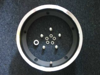 VESPA TUBELESS ALUMINIUM WIDE RIM SIP 3.0 10" BLACK WITH POLISHED EDGE, SPACER SUPPLIED