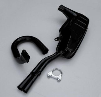 42MM CLUBMAN EXHAUST TWIN TAIL PIPE BLACK