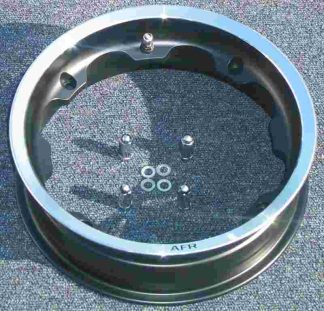 ALUMINIUM TUBELESS WIDE WHEEL RIM BLACK WITH POLISHED EDGE