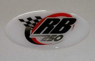 RB 250 JELL BUBBLE GRAPHIC BADGE STICKER RB250 GELL