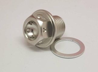 ANODISED MAGNETIC DRAIN LEVEL PLUG SILVER