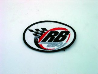 RB250 PATCH BLACK BOARDER OVAL