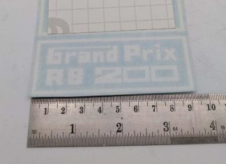 GRAND PRIX RB 200 GRAPHIC WITH BORDER WHITE