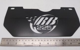 RB22 SPLASH PLATE STAINLESS RB225 BLACK POWDER COATED