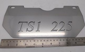 TS1 SPLASH PLATE STAINLESS TS1 SILVER POWDER COATED