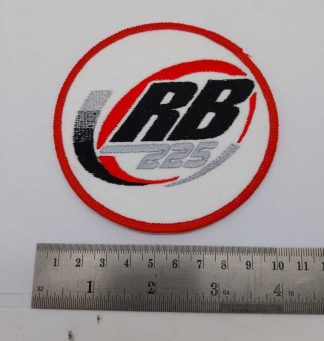 RB225 PATCH (RED BOARDER) ROUND - 10CM APPROX DIAMETER
