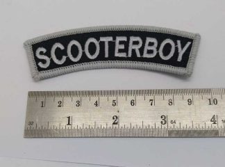 SCOOTER BOY PATCH BLACK/GOLD