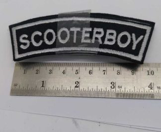 SCOOTERBOY PATCH BLACK/SILVER