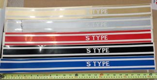 PANEL STRIPES 'S' TYPE (PAIR) SILVER (WILL NEED SHAPING) GRAPHIC STICKER