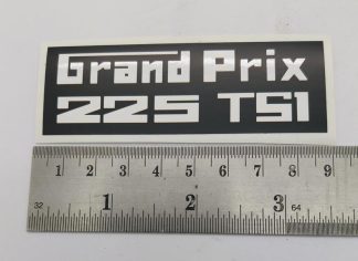 GRAND PRIX 225 TS1 GRAPHIC WHITE ON BLACK