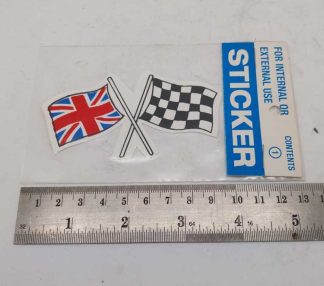 UNION FLAG & CHEQUERED FLAG STICKER GRAPHIC