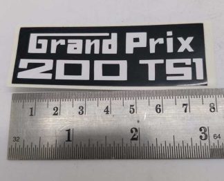 GRAND PRIX 200 TS1 BLACK ON WHITE GRAPHIC STICKER