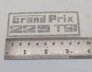GRAND PRIX 225 TS1 BLACK NO BACKGROUND GRAPHIC STICKER