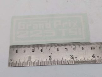 GRAND PRIX 225 TS1 WHITE NO BACKGROUND GRAPHIC STICKER