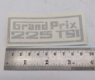 GRAND PRIX 225 TS1 SILVER NO BACKGROUND GRAPHIC STICKER