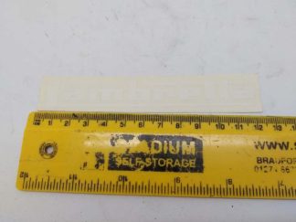 LAMBRETTA GRAPHIC WHITE LEGSHIELD APPROX 120MM STICKER