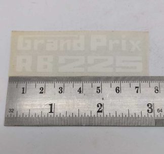 GRAND PRIX RB225 STYLE 3 WHITE GRAPHIC STICKER RB22